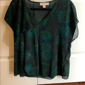 Super cute peacock Michael Kors shirt